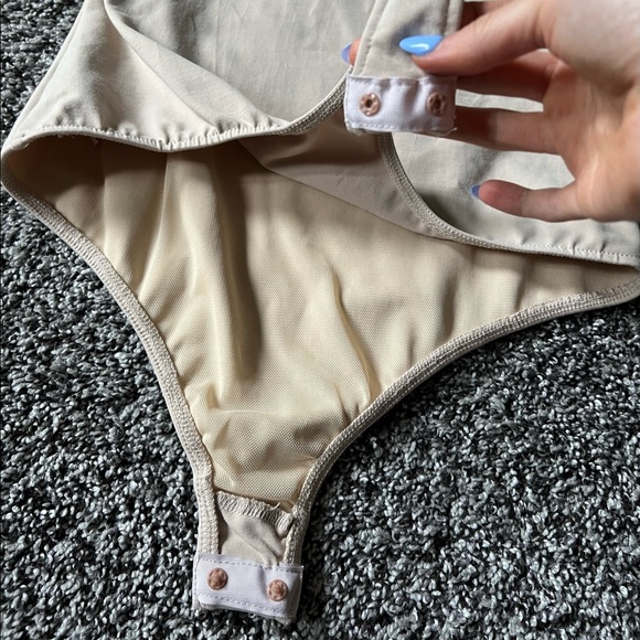 Free People Nude Square Neck Body Suit - Picture 2 of 4